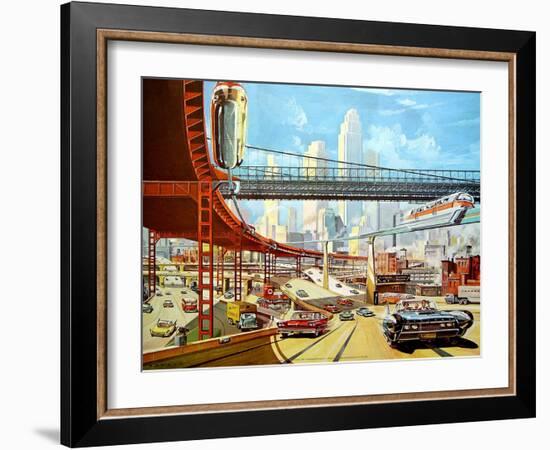 Traffic of The Future, 1959-Klaus Bu?rgle-Framed Art Print