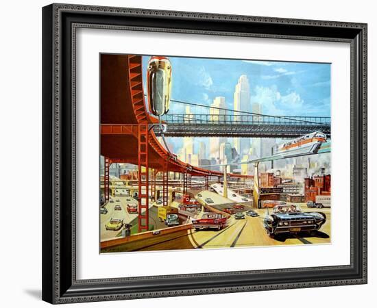 Traffic of The Future, 1959-Klaus Bu?rgle-Framed Art Print