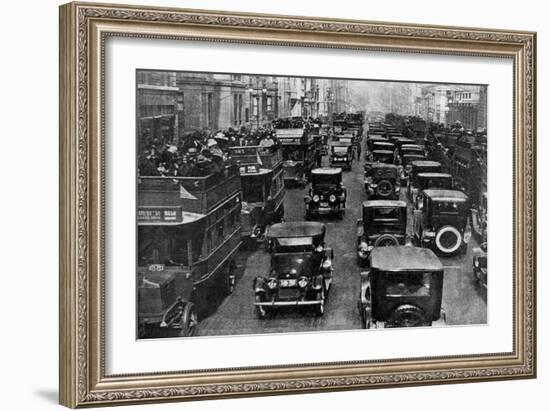 Traffic on 5th Avenue as Seen from a Control Tower, New York City, USA, C1930s-Ewing Galloway-Framed Giclee Print