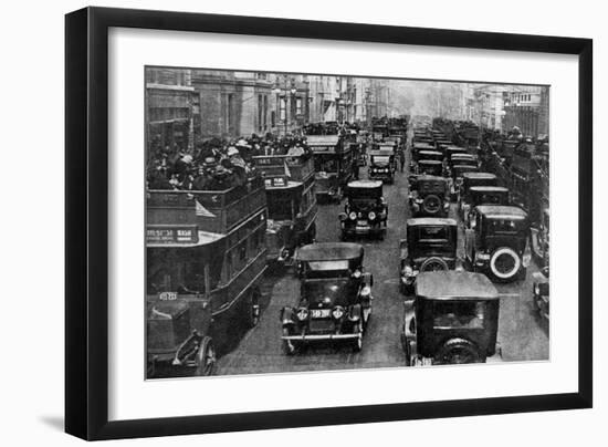 Traffic on 5th Avenue as Seen from a Control Tower, New York City, USA, C1930s-Ewing Galloway-Framed Giclee Print