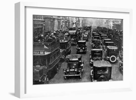 Traffic on 5th Avenue as Seen from a Control Tower, New York City, USA, C1930s-Ewing Galloway-Framed Giclee Print