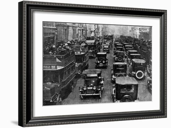 Traffic on 5th Avenue as Seen from a Control Tower, New York City, USA, C1930s-Ewing Galloway-Framed Giclee Print