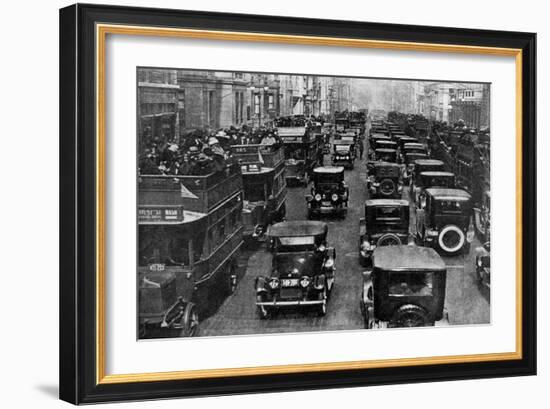 Traffic on 5th Avenue as Seen from a Control Tower, New York City, USA, C1930s-Ewing Galloway-Framed Giclee Print