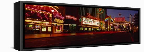 Traffic on a City Street, Virginia Street, Reno, Nevada, USA-null-Framed Premier Image Canvas