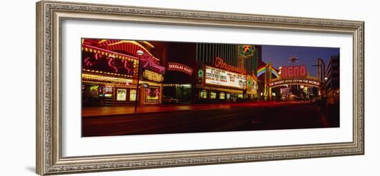 Traffic on a City Street, Virginia Street, Reno, Nevada, USA-null-Framed Photographic Print