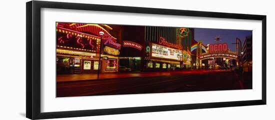 Traffic on a City Street, Virginia Street, Reno, Nevada, USA-null-Framed Photographic Print