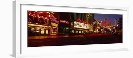 Traffic on a City Street, Virginia Street, Reno, Nevada, USA-null-Framed Photographic Print