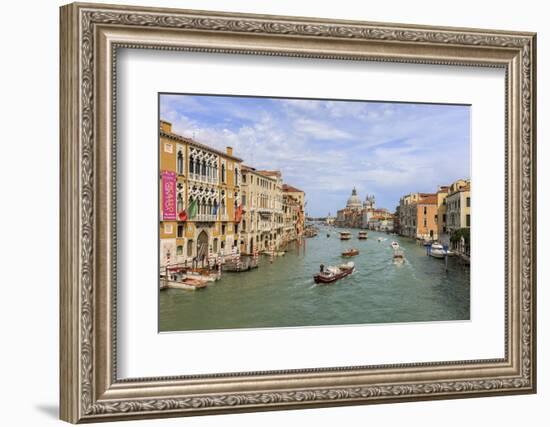 Traffic on Grand Canal. Venice. Italy-Tom Norring-Framed Photographic Print