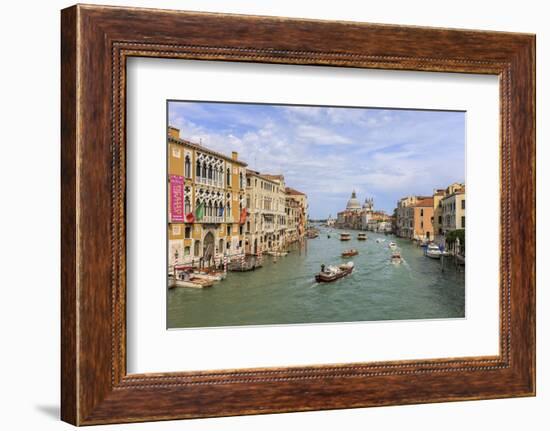 Traffic on Grand Canal. Venice. Italy-Tom Norring-Framed Photographic Print