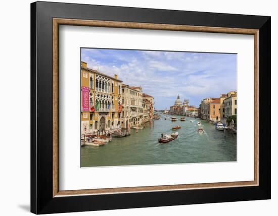 Traffic on Grand Canal. Venice. Italy-Tom Norring-Framed Photographic Print