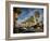 Traffic on Road with Palm Trees at the Roadside, South Palm Canyon Drive, Palm Springs-null-Framed Photographic Print