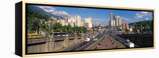 Traffic on Roads, Caracas, Venezuela-null-Framed Premier Image Canvas