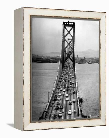 Traffic on the San Francisco Oakland Bay Bridge-Carl Mydans-Framed Premier Image Canvas