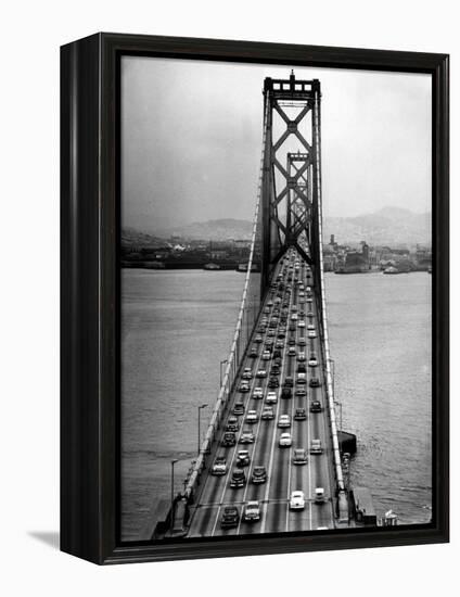 Traffic on the San Francisco Oakland Bay Bridge-Carl Mydans-Framed Premier Image Canvas