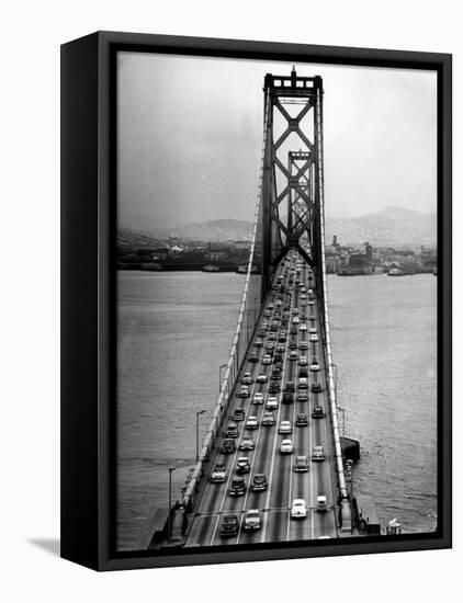 Traffic on the San Francisco Oakland Bay Bridge-Carl Mydans-Framed Premier Image Canvas