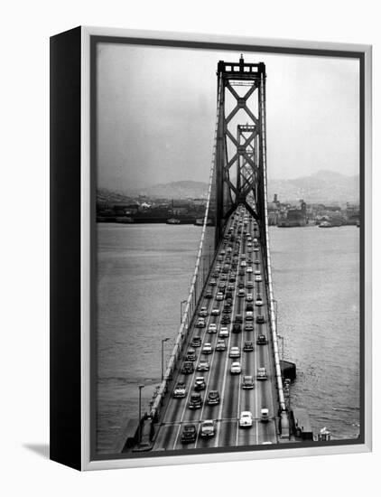 Traffic on the San Francisco Oakland Bay Bridge-Carl Mydans-Framed Premier Image Canvas