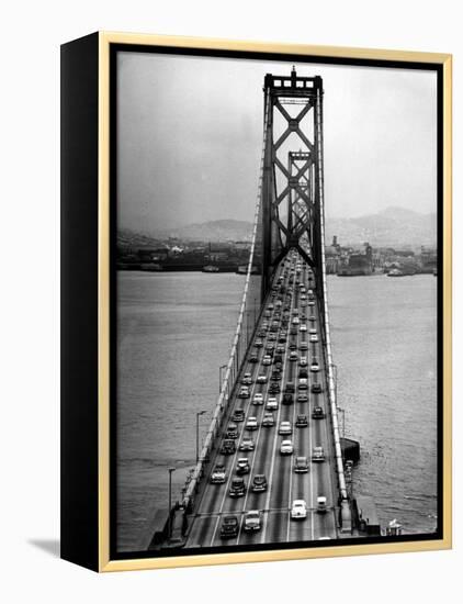 Traffic on the San Francisco Oakland Bay Bridge-Carl Mydans-Framed Premier Image Canvas