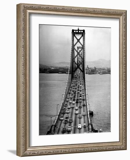 Traffic on the San Francisco Oakland Bay Bridge-Carl Mydans-Framed Photographic Print