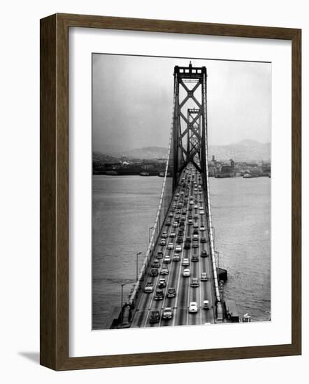 Traffic on the San Francisco Oakland Bay Bridge-Carl Mydans-Framed Photographic Print