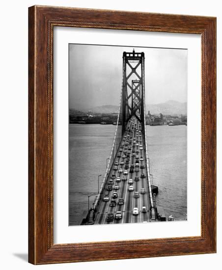 Traffic on the San Francisco Oakland Bay Bridge-Carl Mydans-Framed Photographic Print