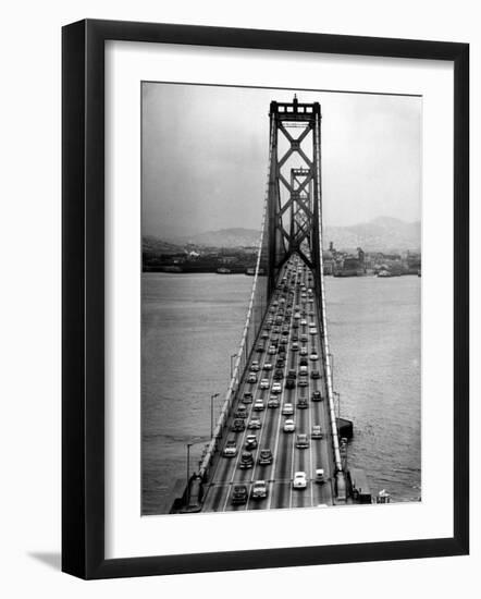 Traffic on the San Francisco Oakland Bay Bridge-Carl Mydans-Framed Photographic Print