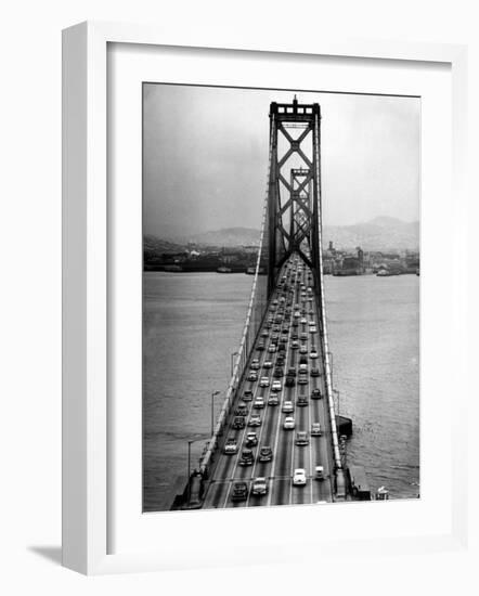 Traffic on the San Francisco Oakland Bay Bridge-Carl Mydans-Framed Photographic Print