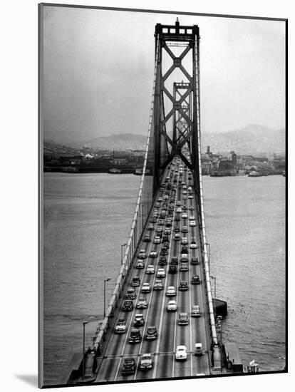 Traffic on the San Francisco Oakland Bay Bridge-Carl Mydans-Mounted Photographic Print