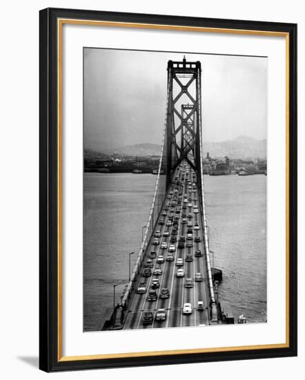 Traffic on the San Francisco Oakland Bay Bridge-Carl Mydans-Framed Photographic Print