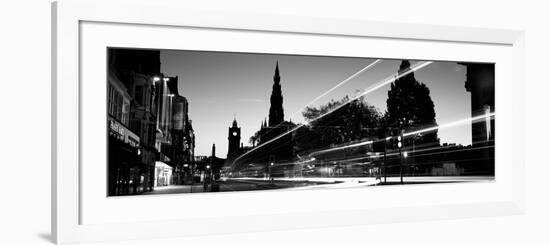 Traffic on the Street, Princes Street, Edinburgh, Scotland-null-Framed Photographic Print