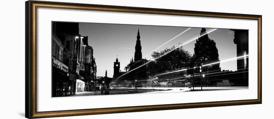 Traffic on the Street, Princes Street, Edinburgh, Scotland-null-Framed Photographic Print