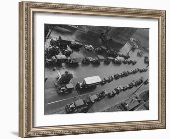 Traffic Piled Up at the New Jersey Entrance of the Holland Tunnel-Margaret Bourke-White-Framed Photographic Print