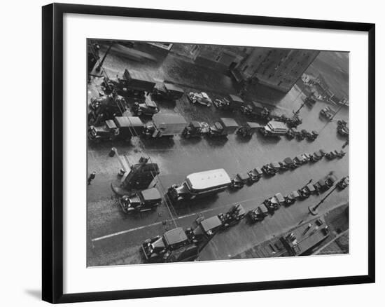 Traffic Piled Up at the New Jersey Entrance of the Holland Tunnel-Margaret Bourke-White-Framed Photographic Print