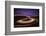 Traffic trails on a road next to the Irati forest, Navarre, Spain, Europe-David Rocaberti-Framed Photographic Print
