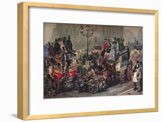 'Traffic Trouble in 50', 19th century-Eugene Louis Lami-Framed Giclee Print