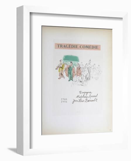Tragedie, Comedie-Raoul Dufy-Framed Collectable Print