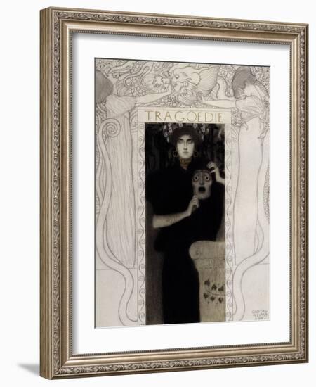 Tragedy, 1897-Gustav Klimt-Framed Giclee Print