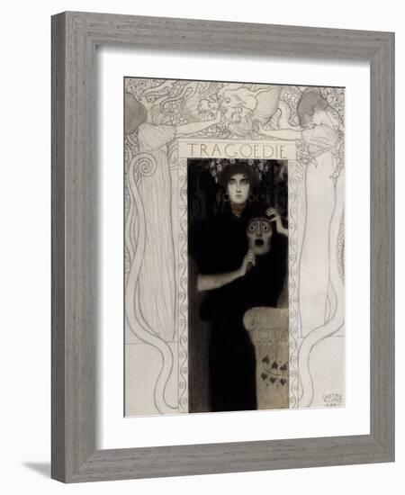 Tragedy, 1897-Gustav Klimt-Framed Giclee Print