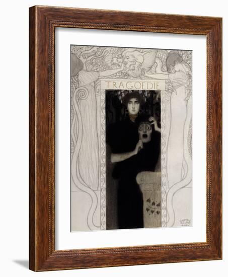 Tragedy, 1897-Gustav Klimt-Framed Giclee Print