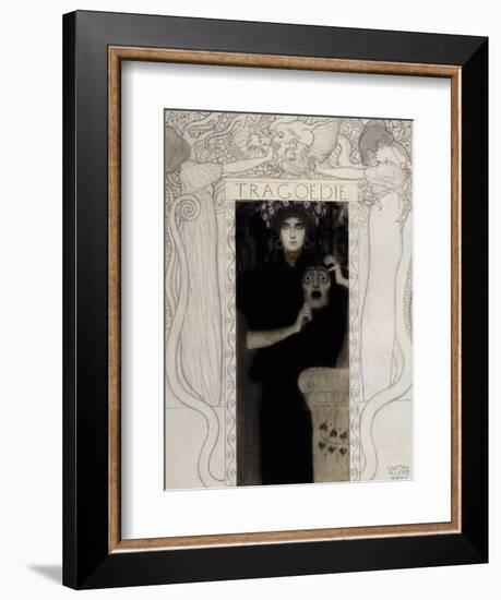 Tragedy, 1897-Gustav Klimt-Framed Giclee Print