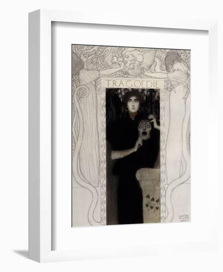 Tragedy, 1897-Gustav Klimt-Framed Giclee Print