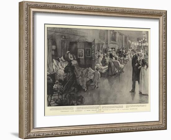 Tragedy-And-Comedy, a New Year's Eve Entertainment at a London Hospital-null-Framed Giclee Print