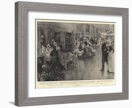Tragedy-And-Comedy, a New Year's Eve Entertainment at a London Hospital-null-Framed Giclee Print