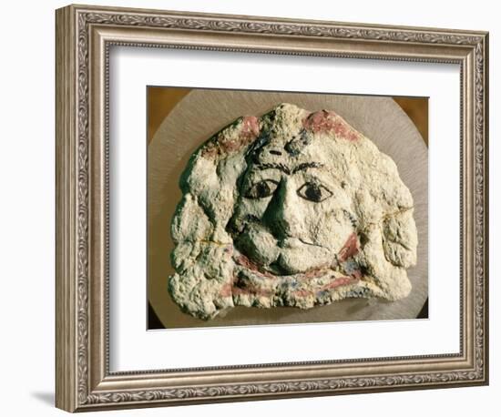 Tragic Mask Forming Part of Decoration of Sarcophagus from Kherson, Ukraine-null-Framed Giclee Print