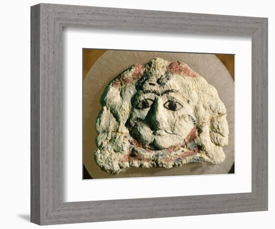 Tragic Mask Forming Part of Decoration of Sarcophagus from Kherson, Ukraine-null-Framed Giclee Print