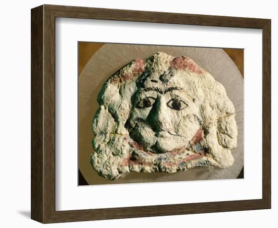 Tragic Mask Forming Part of Decoration of Sarcophagus from Kherson, Ukraine-null-Framed Giclee Print