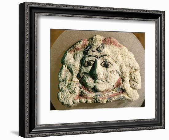 Tragic Mask Forming Part of Decoration of Sarcophagus from Kherson, Ukraine-null-Framed Giclee Print