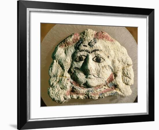 Tragic Mask Forming Part of Decoration of Sarcophagus from Kherson, Ukraine-null-Framed Giclee Print