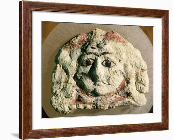 Tragic Mask Forming Part of Decoration of Sarcophagus from Kherson, Ukraine-null-Framed Giclee Print