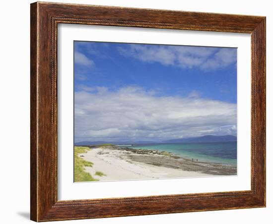 Traigh Bhan Beach and Sound of Iona, Isle of Iona, Inner Hebrides, Scotland, United Kingdom, Europe-Neale Clarke-Framed Photographic Print