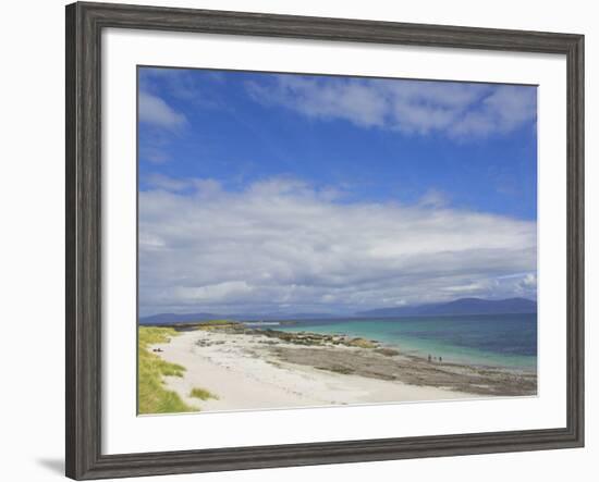 Traigh Bhan Beach and Sound of Iona, Isle of Iona, Inner Hebrides, Scotland, United Kingdom, Europe-Neale Clarke-Framed Photographic Print